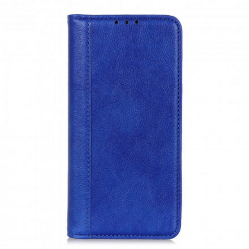 Bescherming Hoesje voor Xiaomi Redmi Note 10 5G Folio-hoesje Litchi Split Lederen Versie