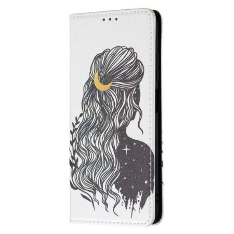 Bescherming Hoesje voor Xiaomi Redmi Note 10 5G Folio-hoesje Mooi Haar