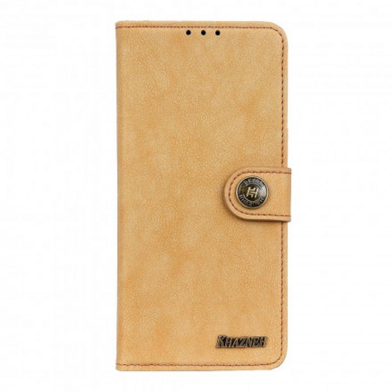 Flip Case voor Xiaomi Redmi Note 10 5G Khazneh Retro Splitleer