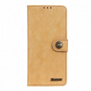 Flip Case voor Xiaomi Redmi Note 10 5G Khazneh Retro Splitleer