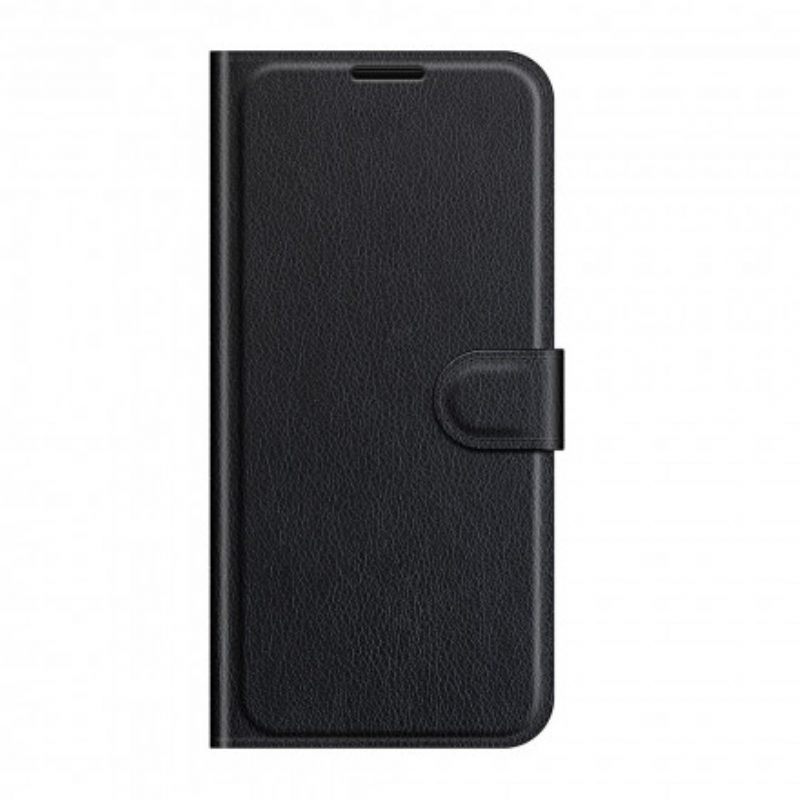Flip Case voor Xiaomi Redmi Note 10 5G Klassiek Kunstleer