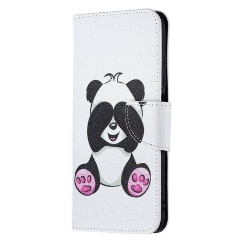 Flip Case voor Xiaomi Redmi Note 10 5G Panda-plezier