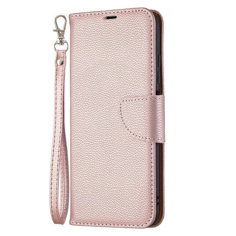 Folio-hoesje voor Xiaomi Redmi Note 10 5G Flip Case Lychee Rabat Schuin