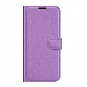 Folio-hoesje voor Xiaomi Redmi Note 10 5G Klassiek Kunstleer