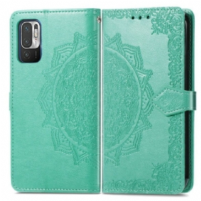 Folio-hoesje voor Xiaomi Redmi Note 10 5G Mandala Middeleeuwen