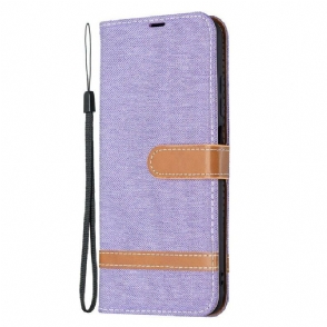 Folio-hoesje voor Xiaomi Redmi Note 10 5G Met Ketting Band Stof