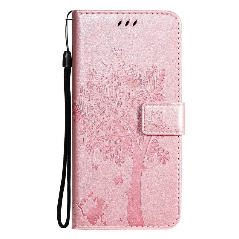 Folio-hoesje voor Xiaomi Redmi Note 10 5G Met Ketting Lanyard Dagdroom