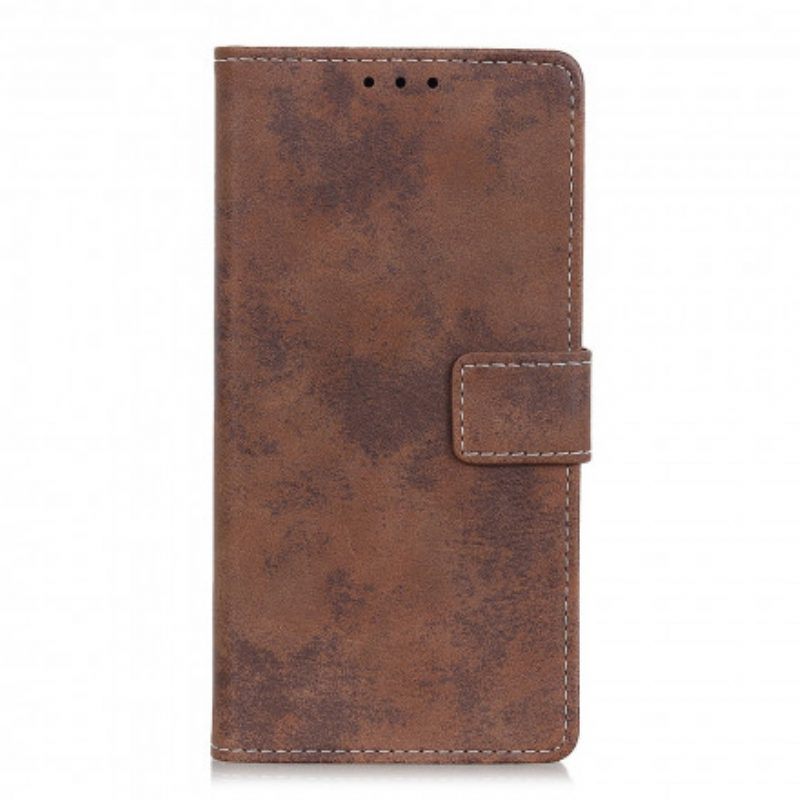 Folio-hoesje voor Xiaomi Redmi Note 10 5G Vintage Leereffect