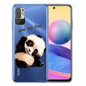 Hoesje voor Xiaomi Redmi Note 10 5G Panda Geef Me Vijf