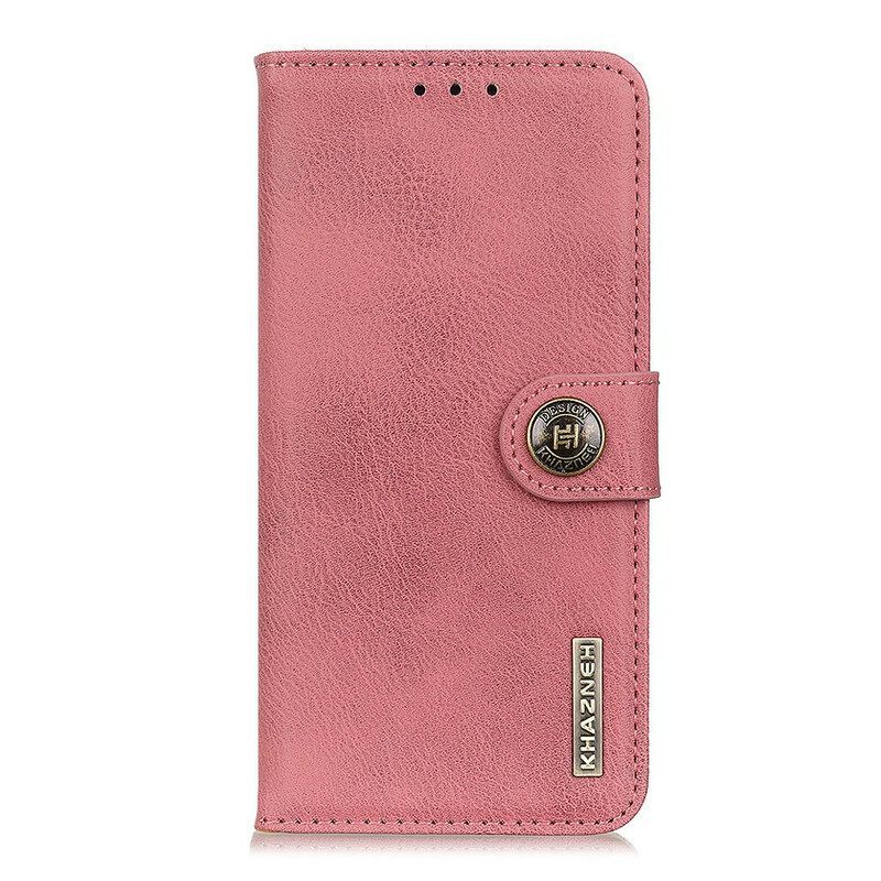 Leren Hoesje voor Xiaomi Redmi Note 10 5G Khazneh Retro Split Kunstleer