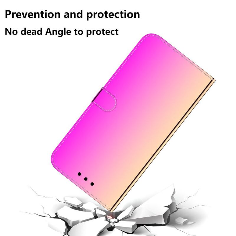 Flip Case voor Huawei P40 Pro Kunstleer Spiegeleffect - Roze