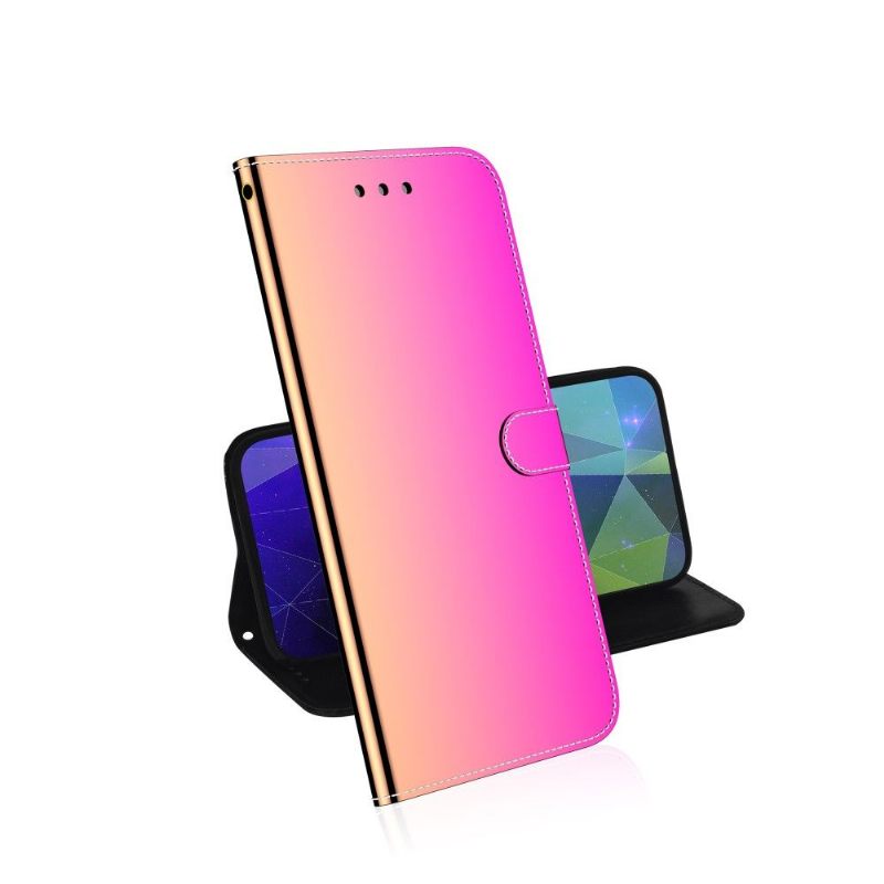 Flip Case voor Huawei P40 Pro Kunstleer Spiegeleffect - Roze