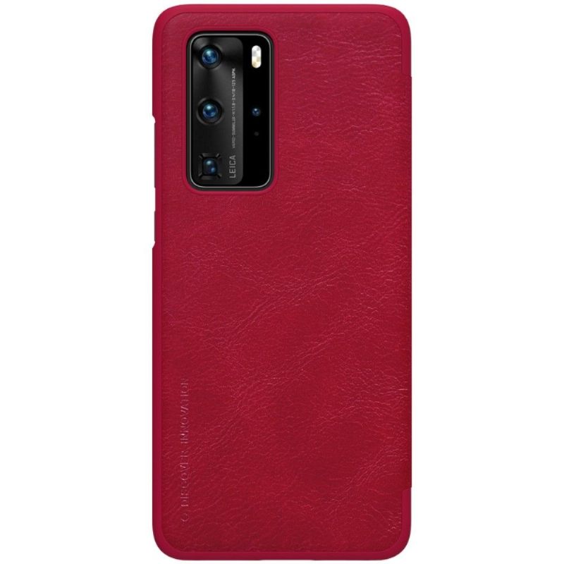 Flip Case voor Huawei P40 Pro Qin-serie Imitatieleer