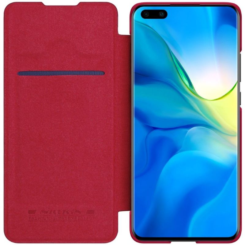 Flip Case voor Huawei P40 Pro Qin-serie Imitatieleer