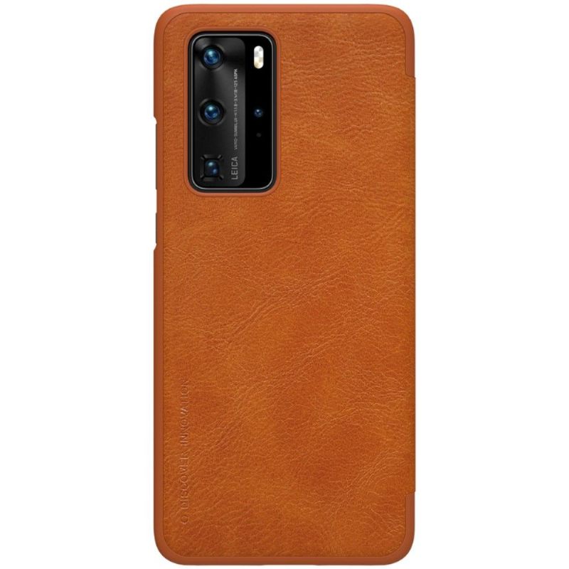 Flip Case voor Huawei P40 Pro Qin-serie Imitatieleer