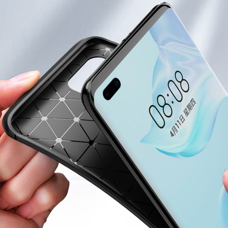 Hoesje voor Huawei P40 Pro Karbon Stijlvol