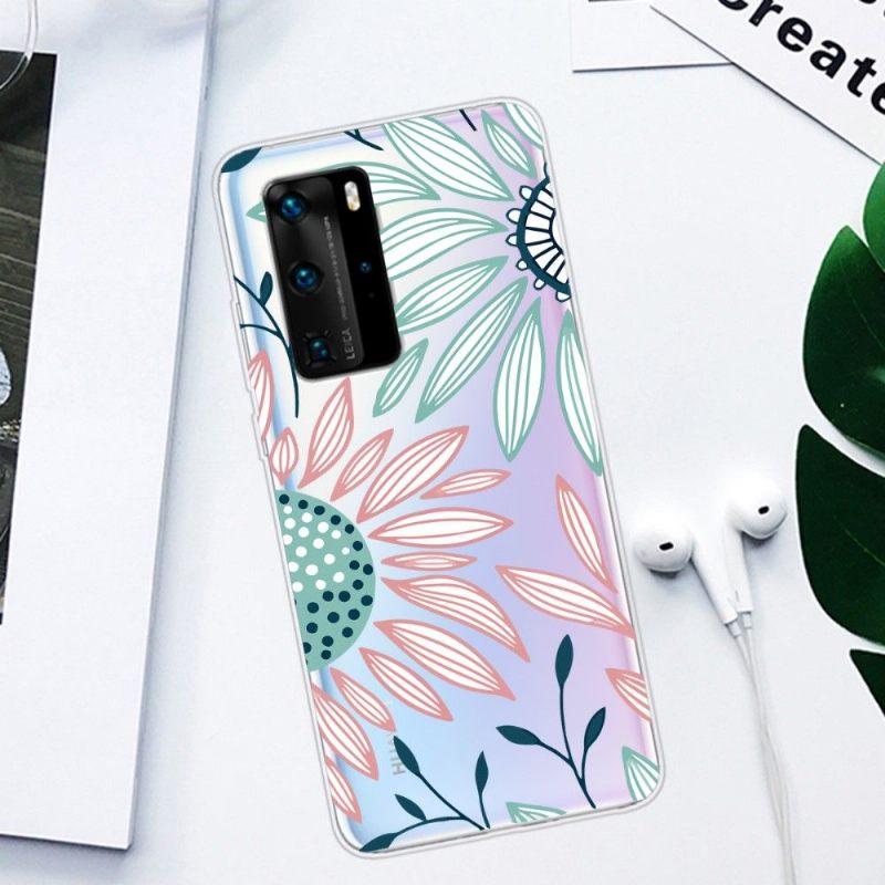 Hoesje voor Huawei P40 Pro Madeliefjesbloemen