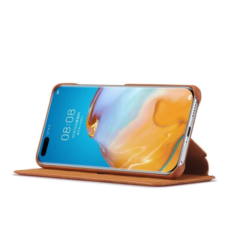 Leren Hoesje voor Huawei P40 Pro Folio-hoesje Kunstleer