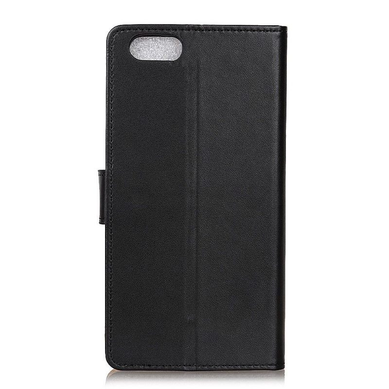 Cover voor iPhone 7 / 8 / SE (2020) Basis Kunstleer - Zwart