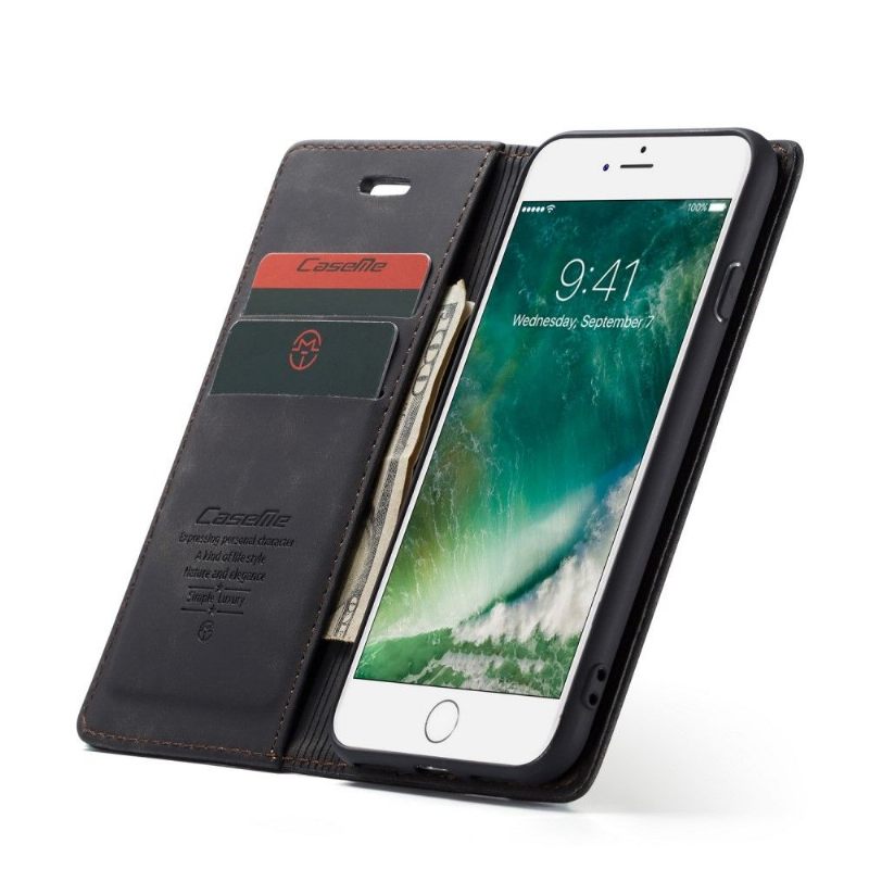 Flip Case voor iPhone 7 / 8 / SE (2020) Mat Imitatieleer Golia's