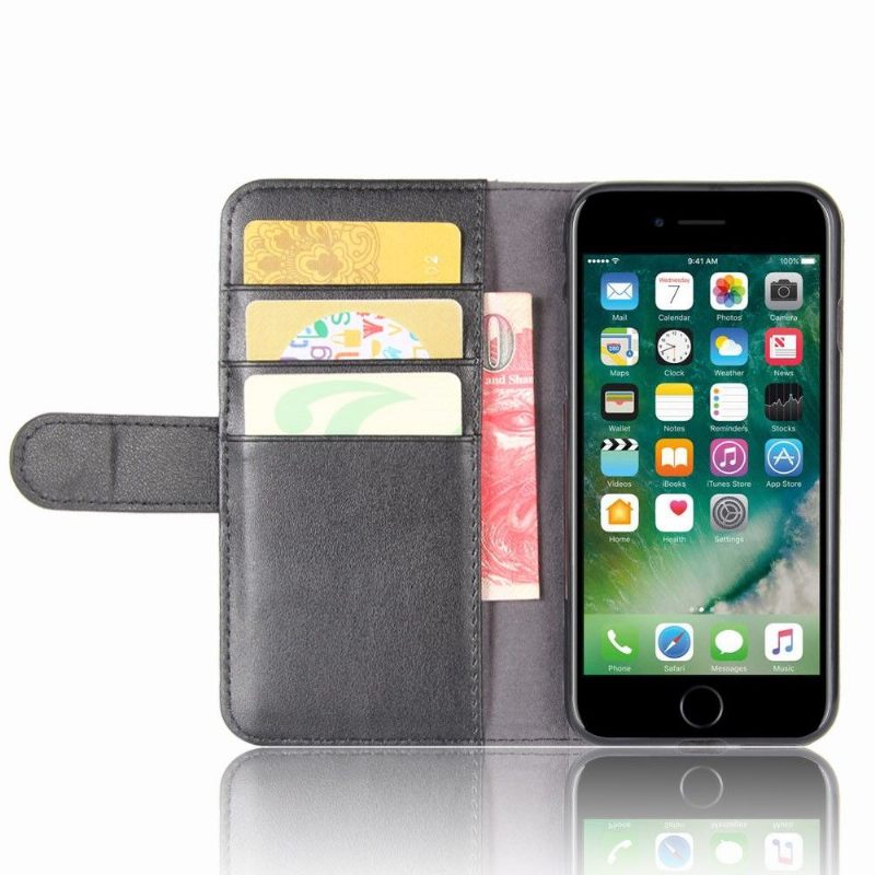 Folio-hoesje voor iPhone 7 / 8 / SE (2020) Portemonnee Premium Leer