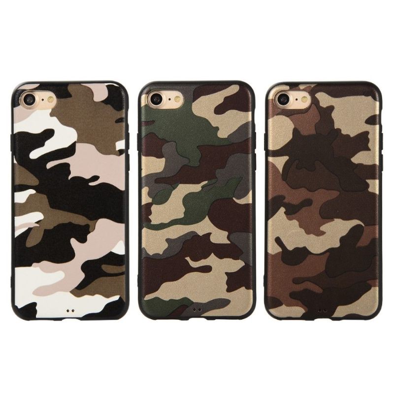 Hoesje voor iPhone 7 / 8 / SE (2020) Anti-fall Militaire Camouflage