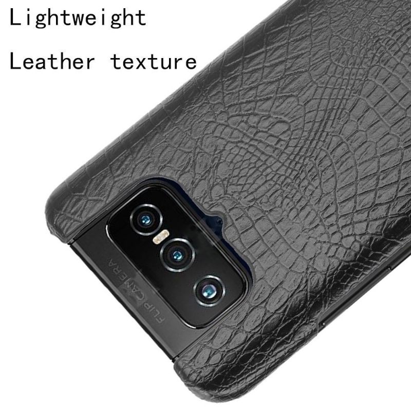 Hoesje voor Asus Zenfone 7 / Zenfone 7 Pro Krokodil-effect