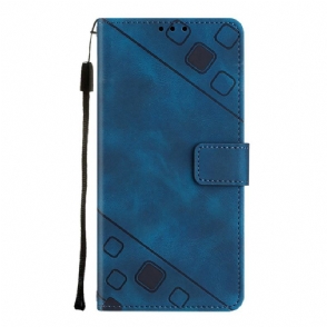 Folio-hoesje voor Xiaomi Redmi A1 Met Ketting Jaren 70-stijl Met Bandjes