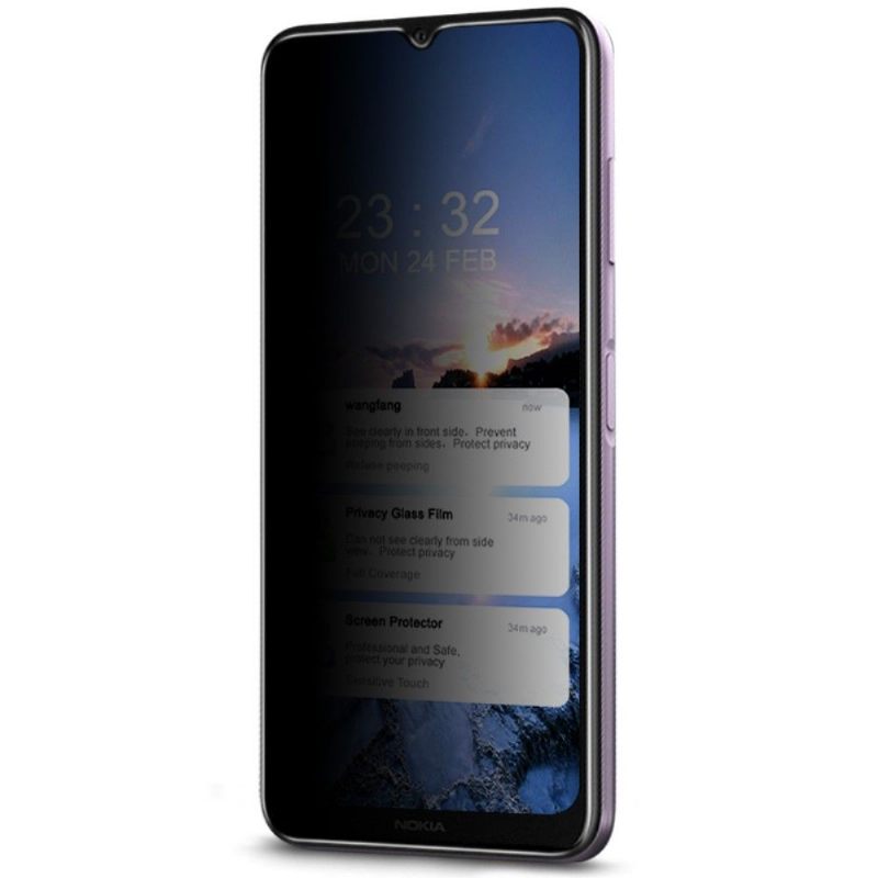 Nokia 2.4 - Screenprotector Van Gehard Glas En Privacyfilter