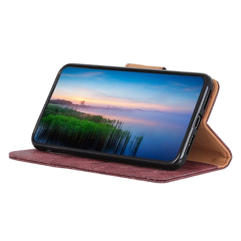 Cover voor Asus Zenfone 8 Edouard Kunstleer Vintage