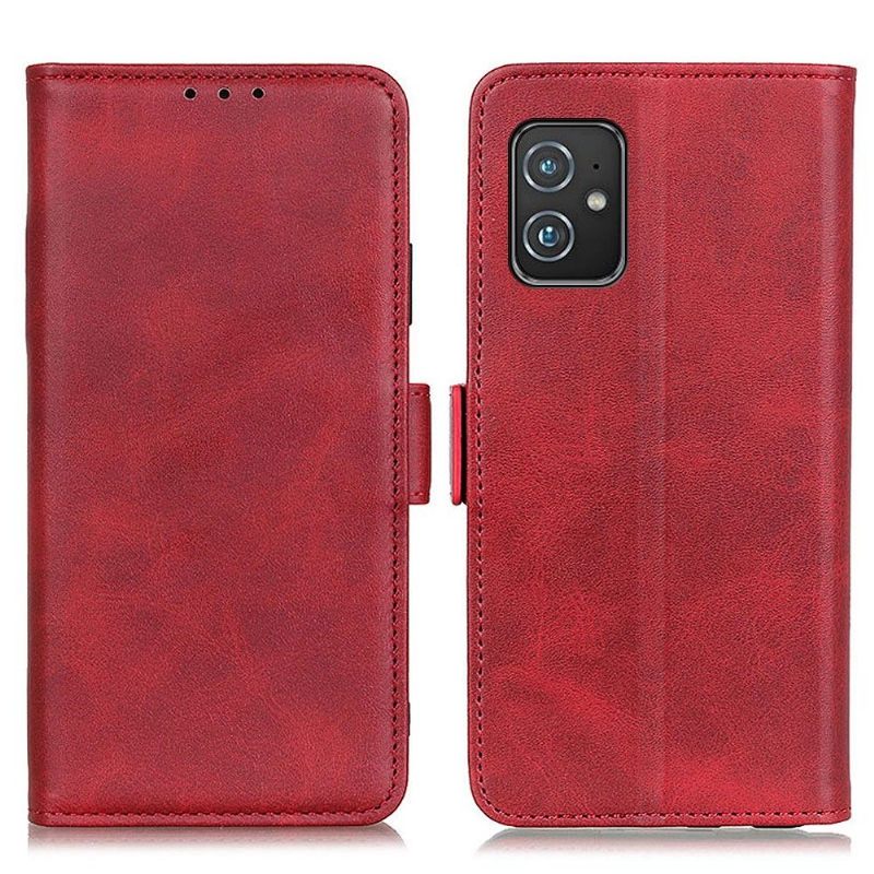 Cover voor Asus Zenfone 8 Portemonnee Leren Mat Kunstleer