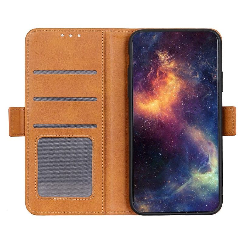 Cover voor Asus Zenfone 8 Portemonnee Leren Mat Kunstleer