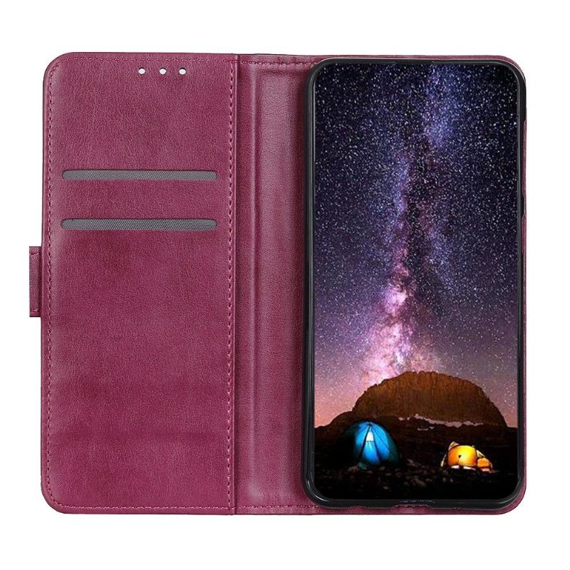 Leren Hoesje voor Asus Zenfone 8 Bescherming Folio-hoesje Faux Lederen Flap Met Klinknagel