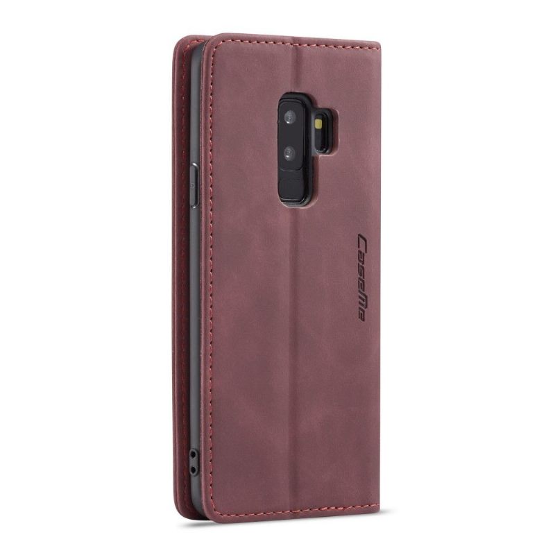 Folio-hoesje voor Samsung Galaxy S9 Plus Kunstleer - Wijnrood