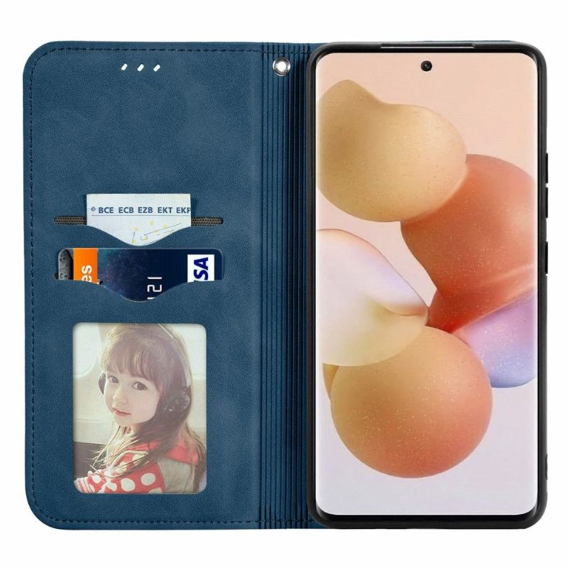 Folio-hoesje voor Xiaomi 12 Anti-fall Zakelijk Retro