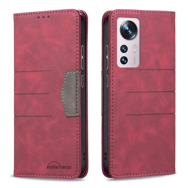 Folio-hoesje voor Xiaomi 12 Binfen Color Flip Faux Leather