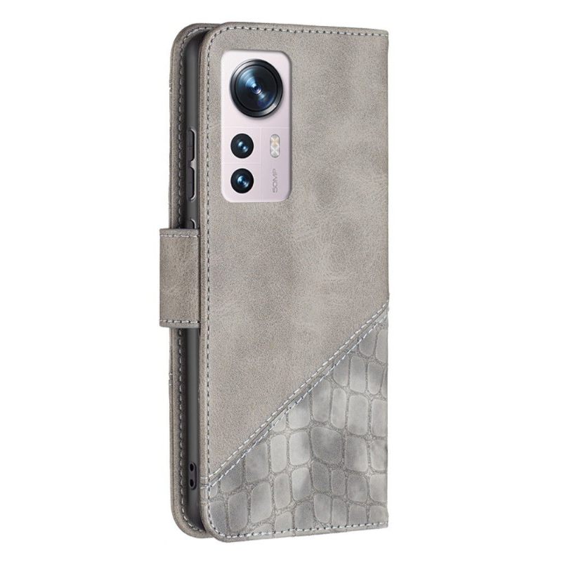 Folio-hoesje voor Xiaomi 12 Leereffect In Krokodillenlook