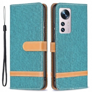 Folio-hoesje voor Xiaomi 12 Stoffen Bekleding