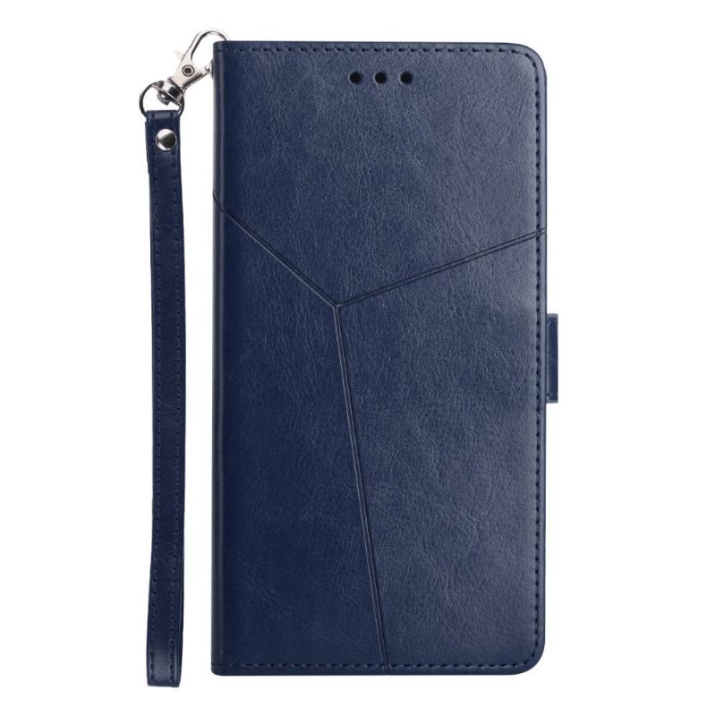 Folio-hoesje voor Xiaomi 12 Y-lijnen Leereffect