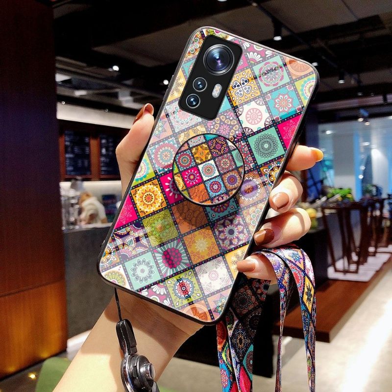 Hoesje voor Xiaomi 12 Mandala-caleidoscoop Met Standaard