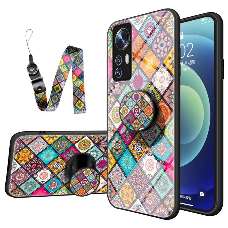 Hoesje voor Xiaomi 12 Mandala-caleidoscoop Met Standaard