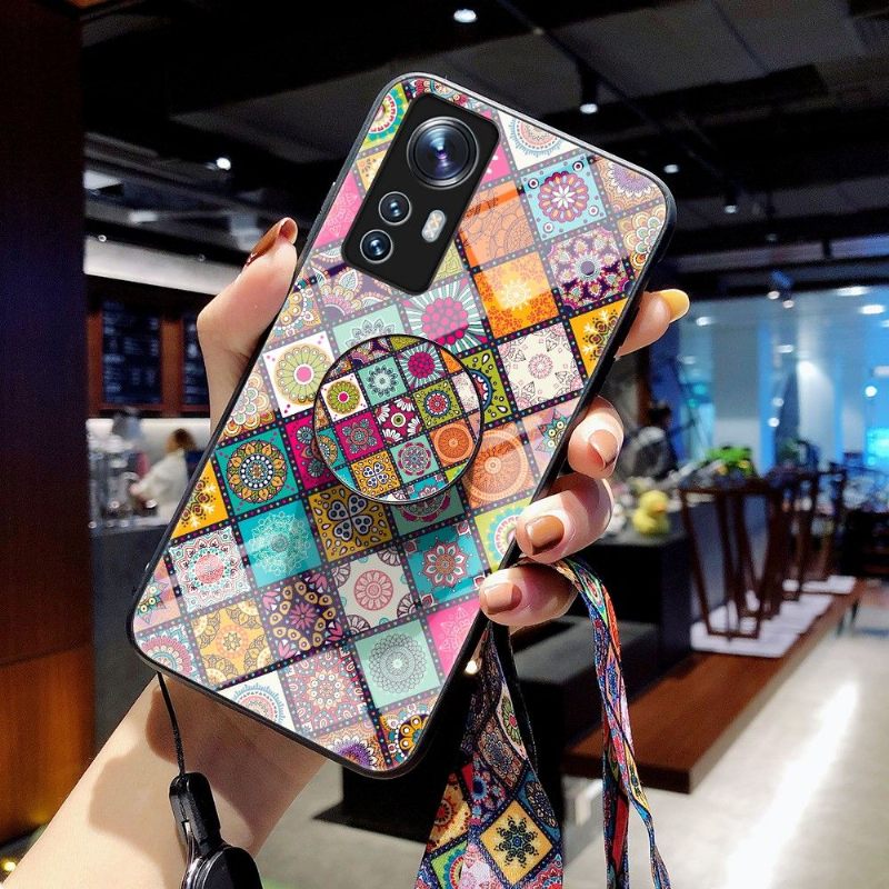 Hoesje voor Xiaomi 12 Mandala-caleidoscoop Met Standaard