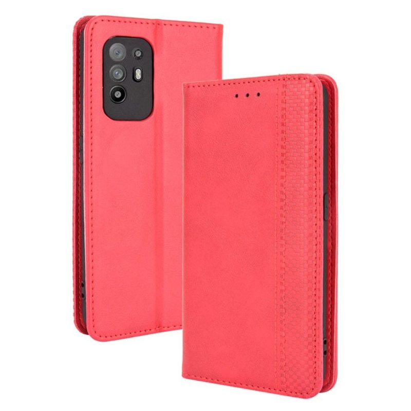 Cover voor Oppo A94 5G De Lederen Stijl Cirénius