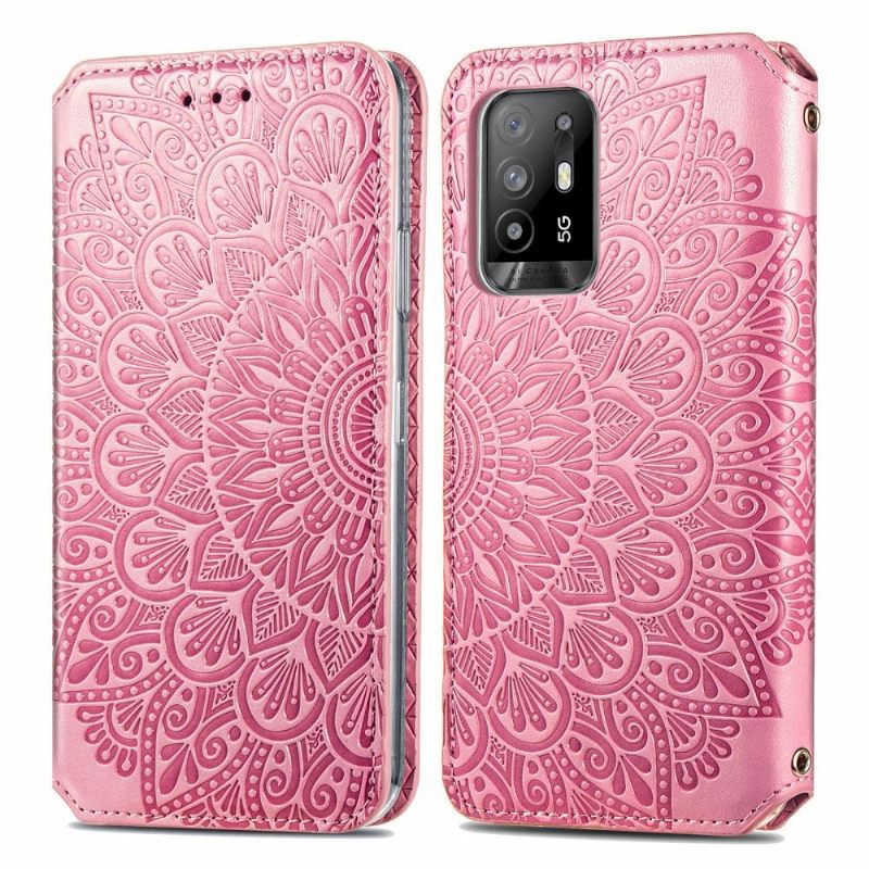 Folio-hoesje voor Oppo A94 5G Chique Mandala Kunstleer