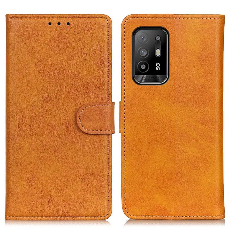 Folio-hoesje voor Oppo A94 5G Marius Mat Leereffect