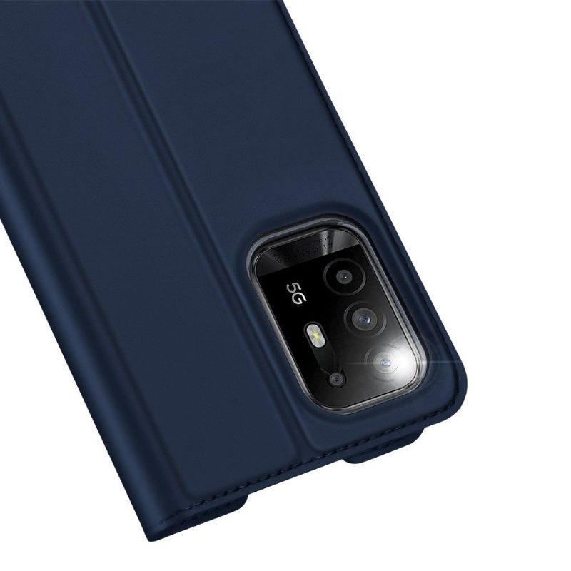 Folio-hoesje voor Oppo A94 5G Zakelijk Satijneffect