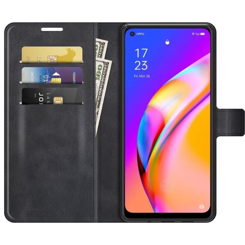 Leren Hoesje voor Oppo A94 5G Portemonnee Leren Leerstijl