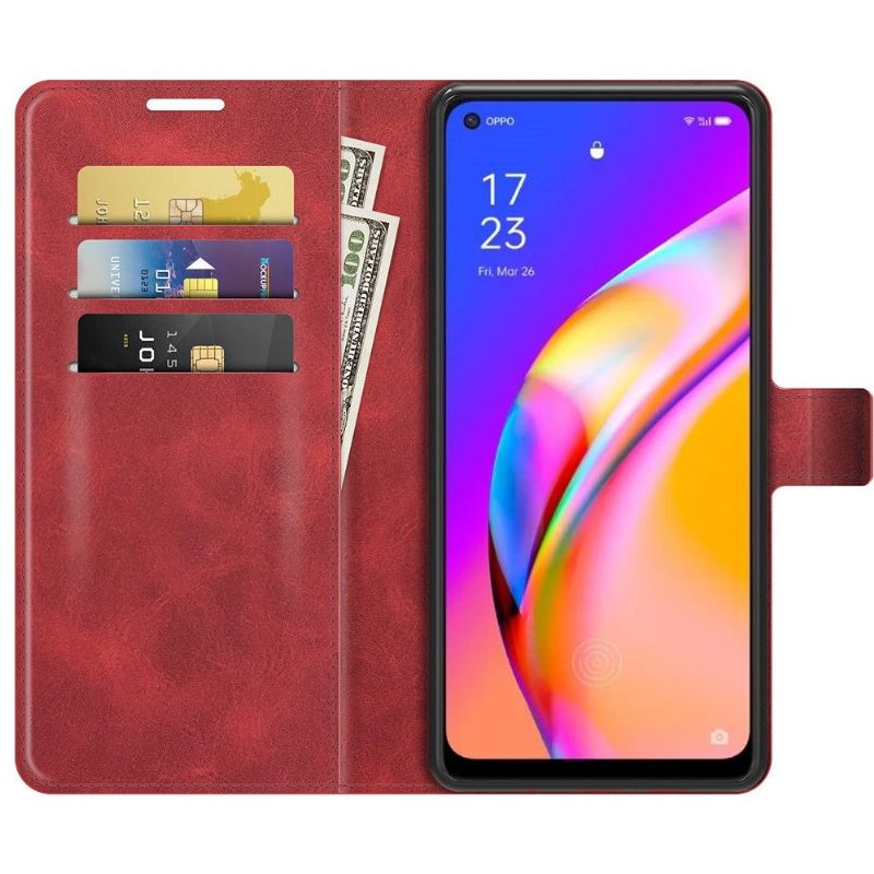 Leren Hoesje voor Oppo A94 5G Portemonnee Leren Leerstijl