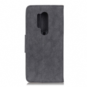 Case voor OnePlus 8 Pro Bescherming Edouard Kunstleer Vintage