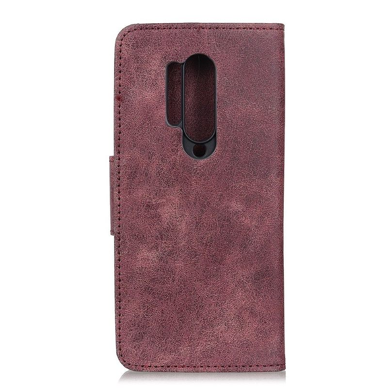 Case voor OnePlus 8 Pro Bescherming Edouard Kunstleer Vintage